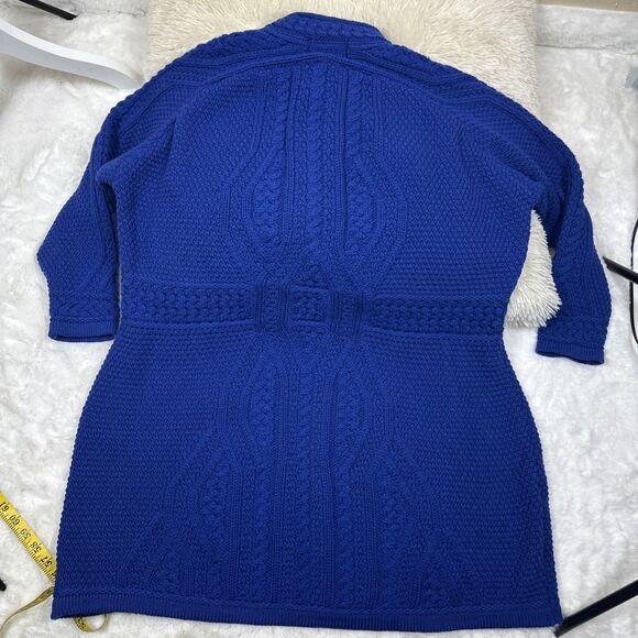 Aran Crafts Women's Irish Cable Knitted  Button-front 100% Merino Wool Size X XL - Picture 11 of 11